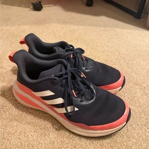 Adidas Dark Blue and Coral Shoes